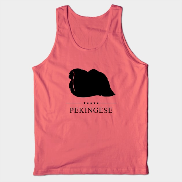 Pekingese Black Silhouette Tank Top by millersye